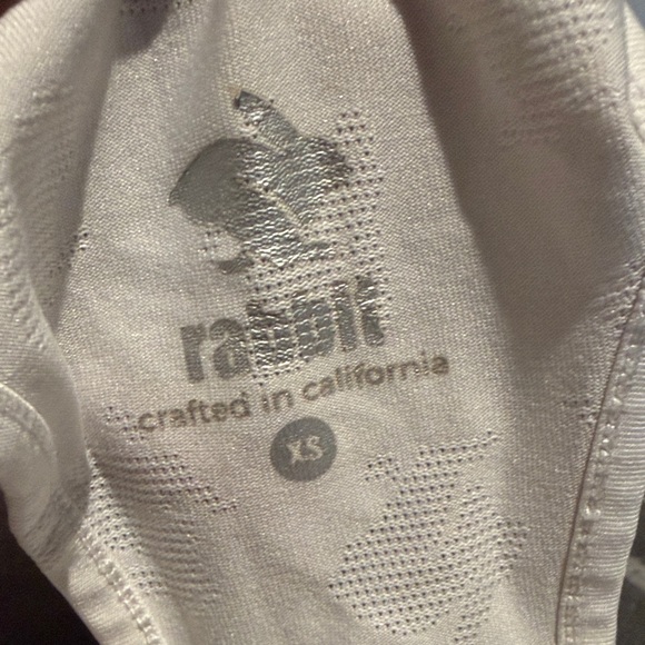 Rabbit White Racerback Tank Top - Picture 2 of 4